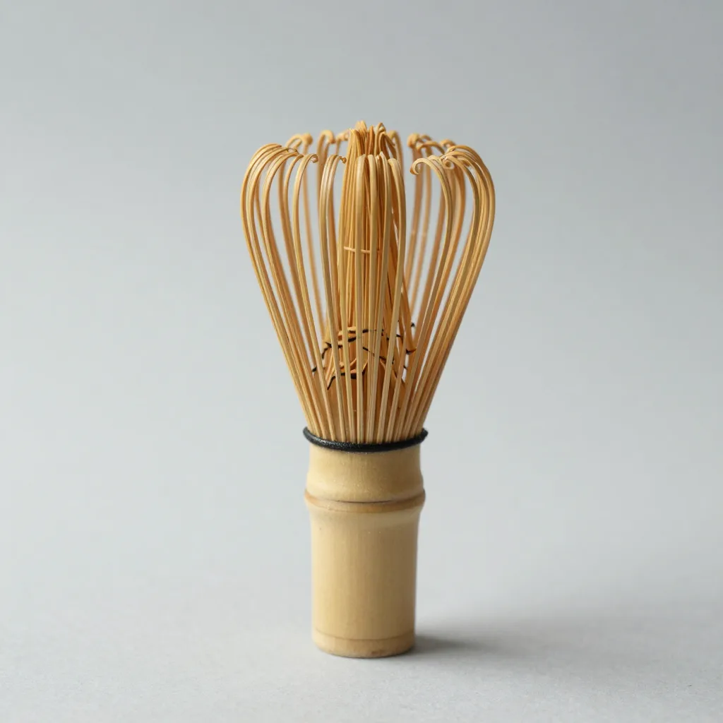 An 80-tine bamboo chasen whisk